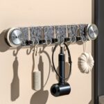 Creative Rotating Suction Cup Hook Wall Mounted Water Ripple Row Hook Bathroom Hook - Image 5