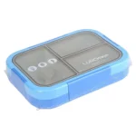 Sealed Lunch Box with 3 Compartments for School Children Lunch Container with Spork BPA Free Plastic Bento Lunch Box Kids