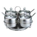 Stainless steel pepper and salt shaker Pepper jar Restaurant Western table seasoning bottle Golden sprinkling box - Image 5