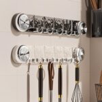 Creative Rotating Suction Cup Hook Wall Mounted Water Ripple Row Hook Bathroom Hook