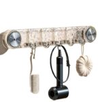 Creative Rotating Suction Cup Hook Wall Mounted Water Ripple Row Hook Bathroom Hook - Image 6
