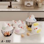 Hen-Top Egg Storage Basket