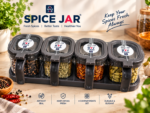 Spice Jar (৪টি পাত্রের মশলা রাখার সেট)। - Image 4