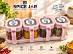 Spice Jar (৪টি পাত্রের মশলা রাখার সেট)। - Image 2