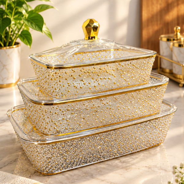 Acrylic Serving Dish Set with Lid
