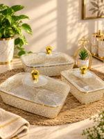 Acrylic Serving Dish Set with Lid - Image 2