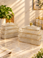 Acrylic Serving Dish Set with Lid - Image 4